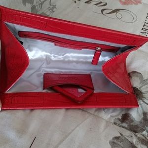 35Authentic Calvin Klein Soft Leather Clutch